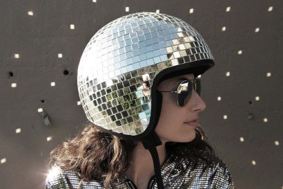 disco ball helmet
