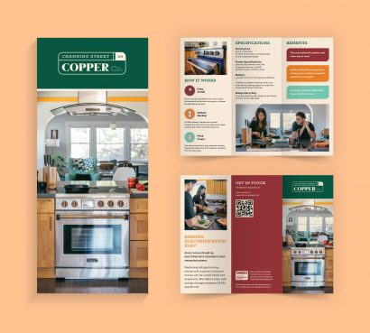 brochure for channing copper induction stoves